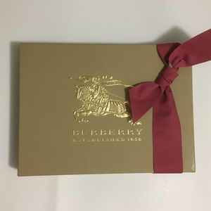 Burberry Gift Box with Tissue and Ribbon